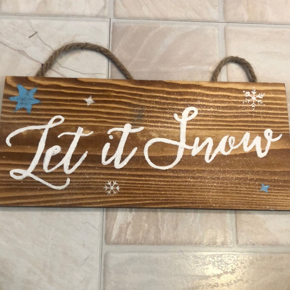 Wooden sign